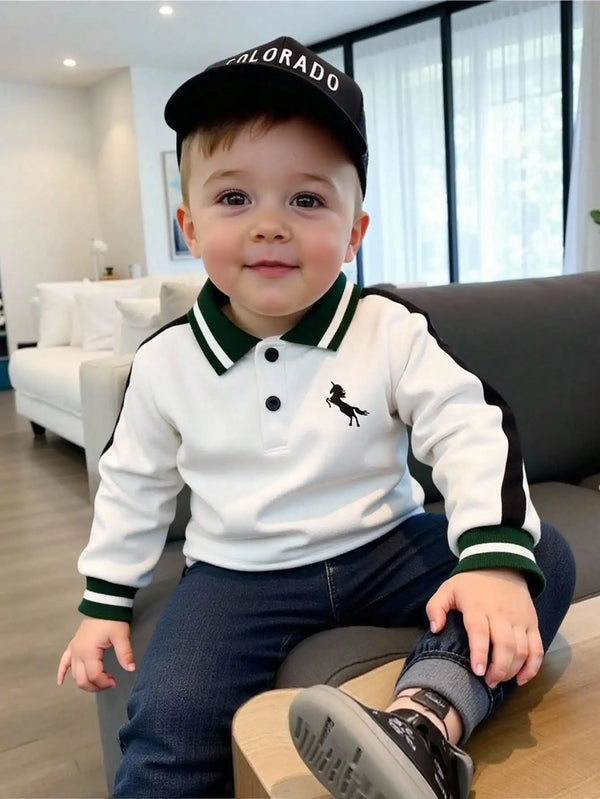 Chemise Bébé Garçon à Manches Longues - Col Classique