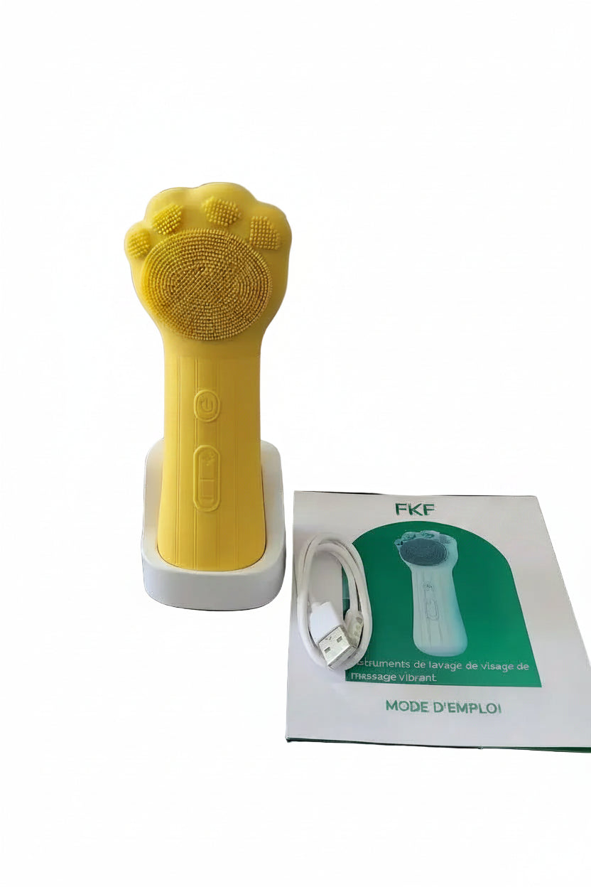Brosse nettoyante visage électrique à vibration thermique